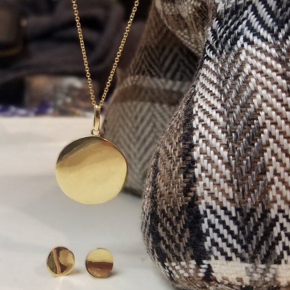 14K Gold Bony Levy Necklace and Matching Earrings